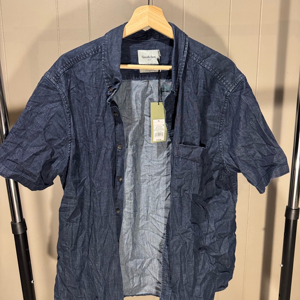 Goodfellow & Co Denim Blue Casual Shirt